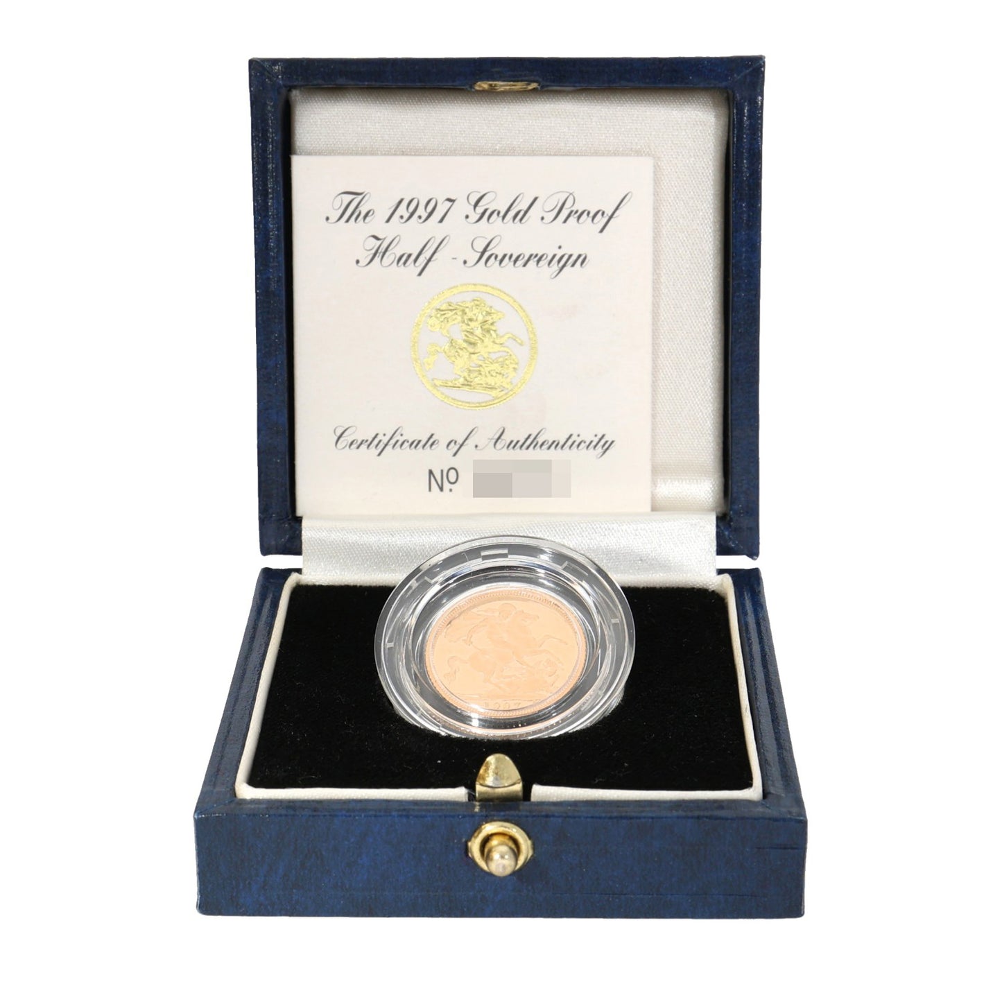 22ct Gold Queen Elizabeth II Half Sovereign Coin 1997