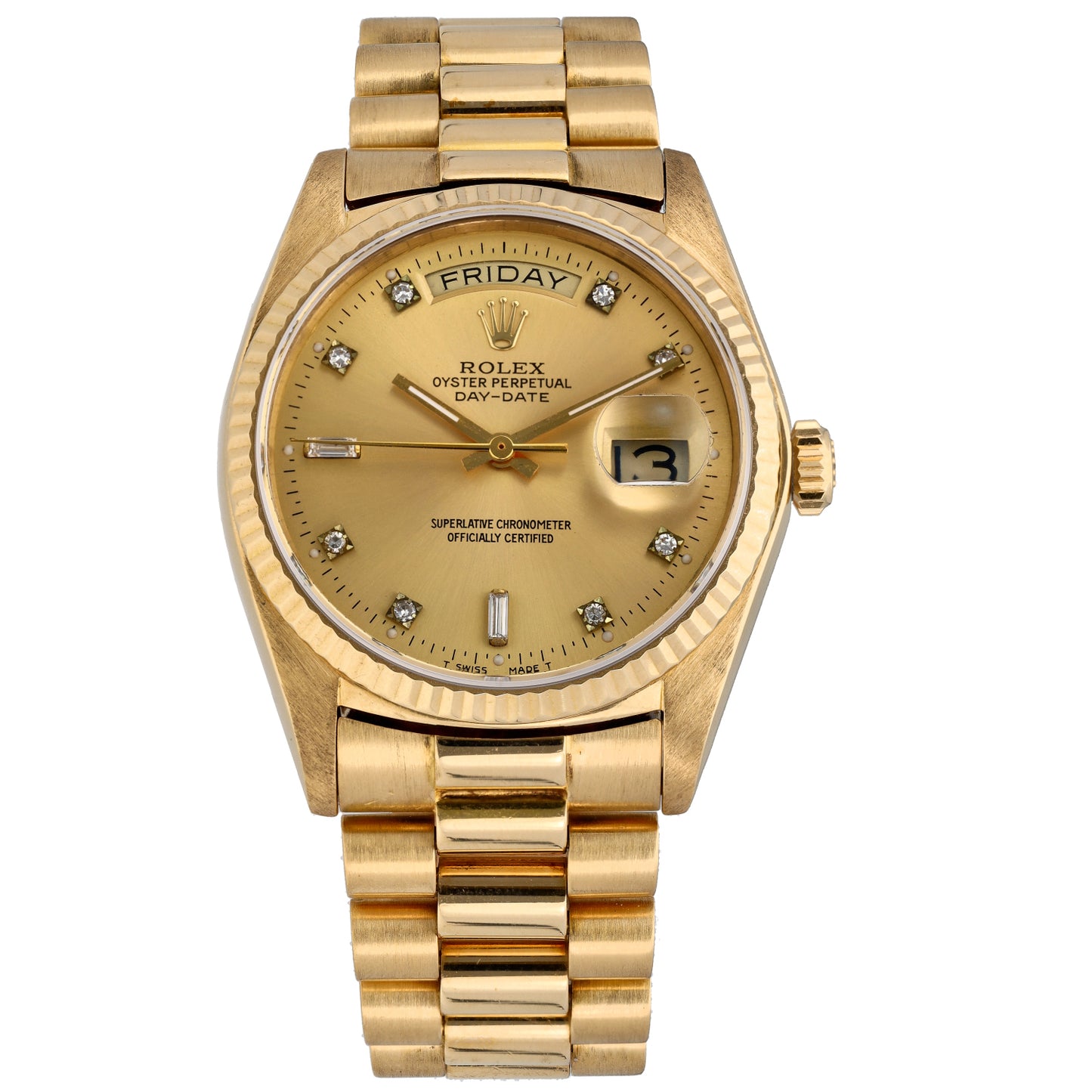 Rolex Day-Date 18038 36mm Gold Watch