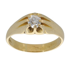 Load image into Gallery viewer, 18ct Gold Ladies Solitaire Ring Size Z+1
