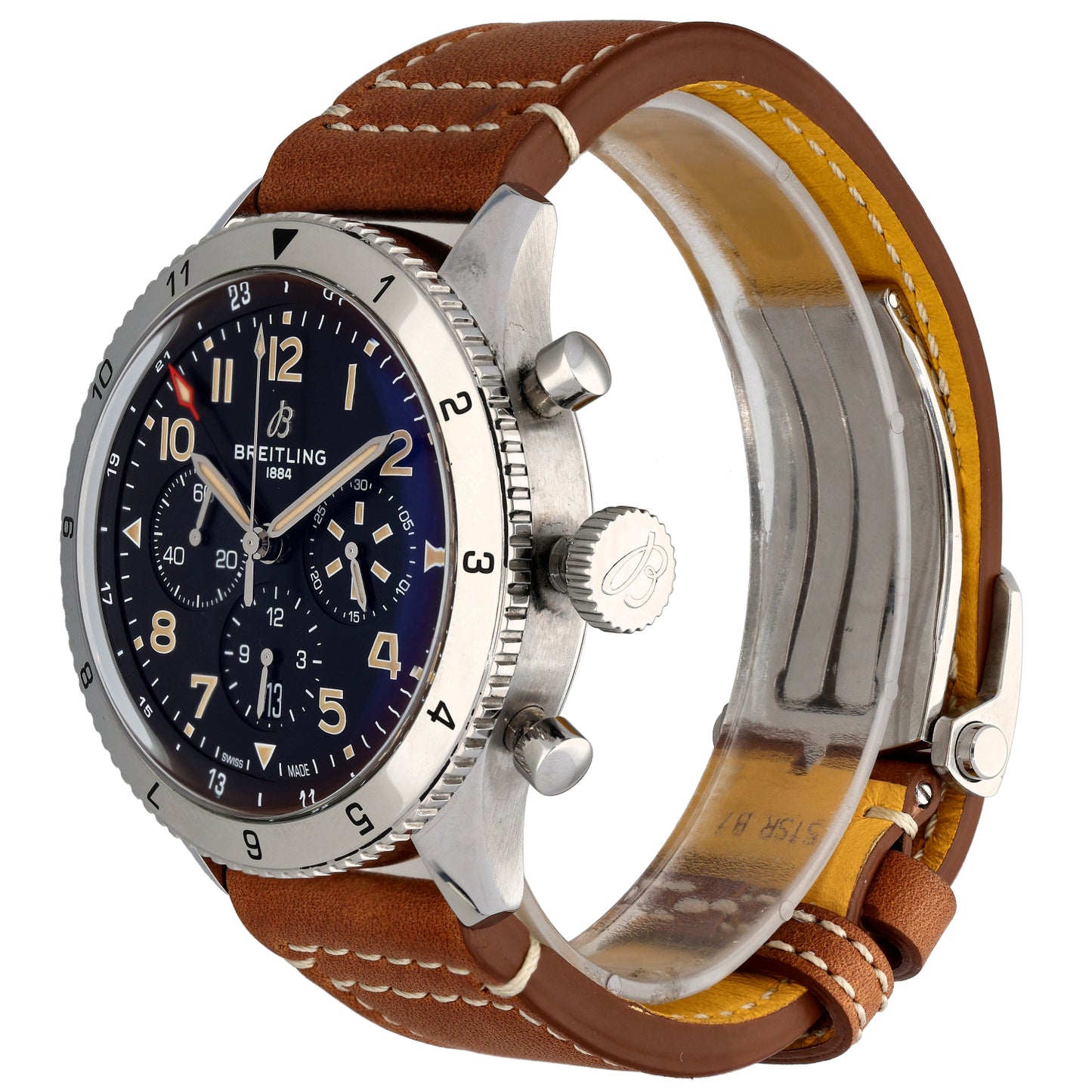 Breitling Super Avi AB0445 46mm Stainless Steel Watch