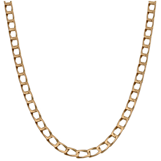 9ct Gold Curb Chain 24"