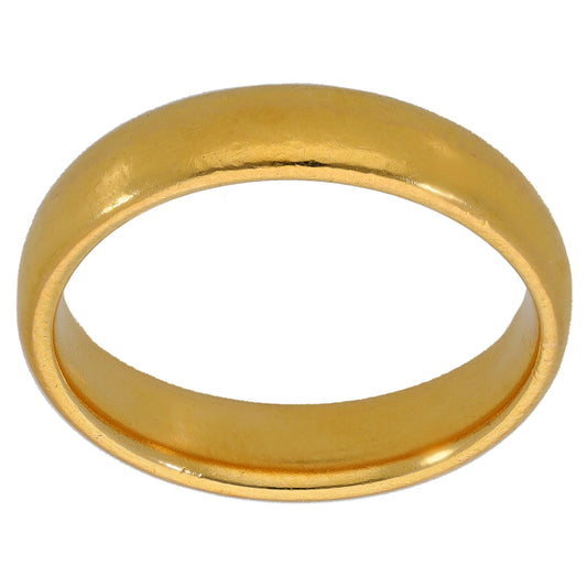 22ct Gold Plain Wedding Ring Size Q