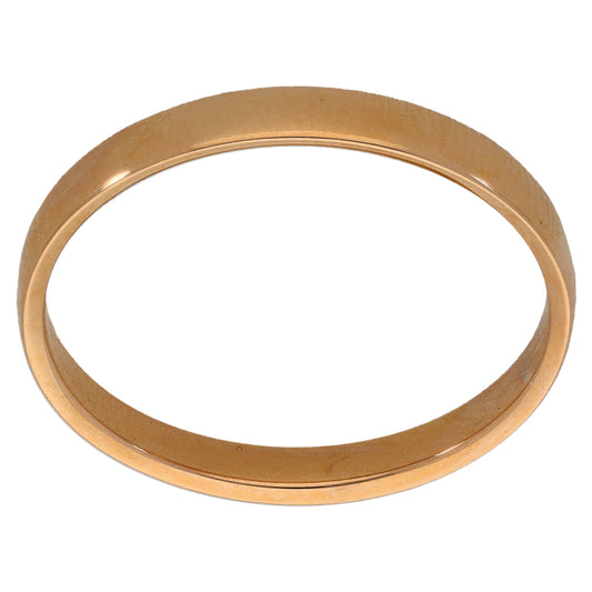 9ct Gold Plain Wedding Ring Size R