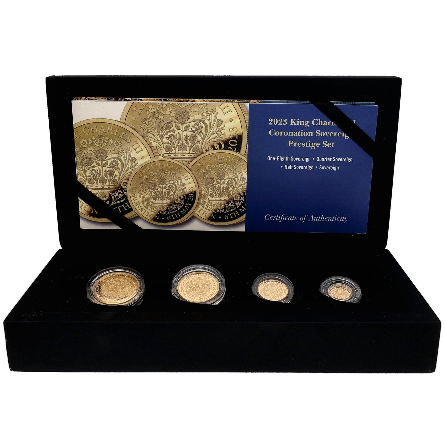 22ct Gold King Charles III Coronation Sovereign Coin Set 2023