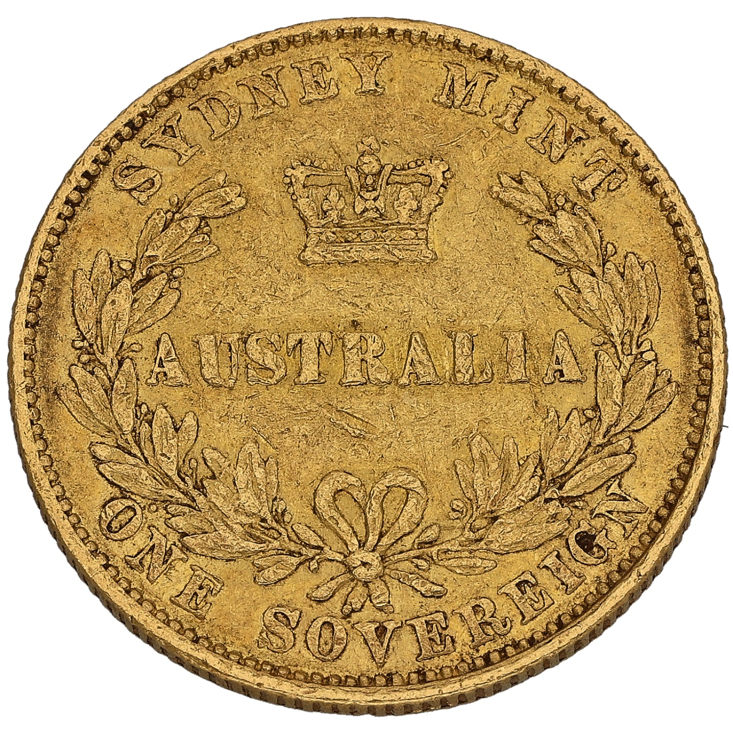 22ct Gold Australia Queen Victoria Full Sovereign Coin 1859