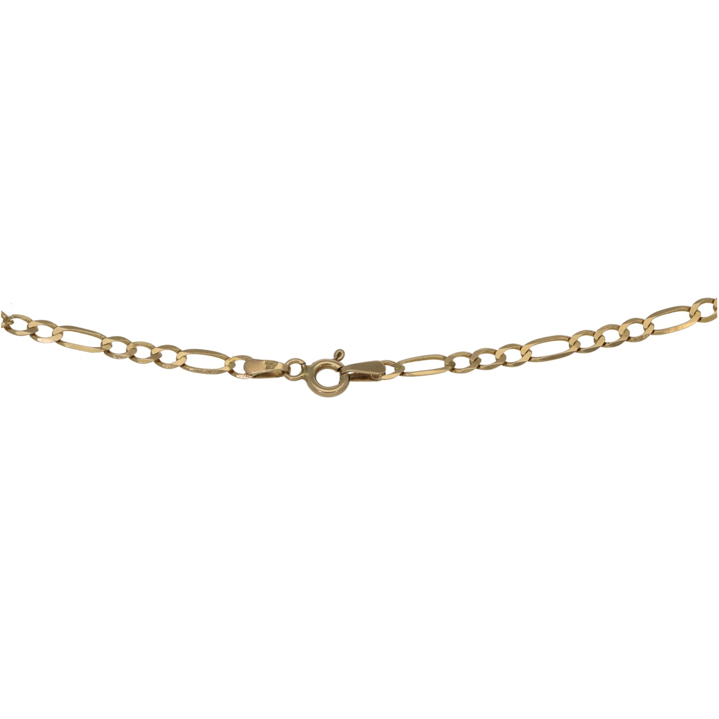 9ct Gold Figaro Chain 18"