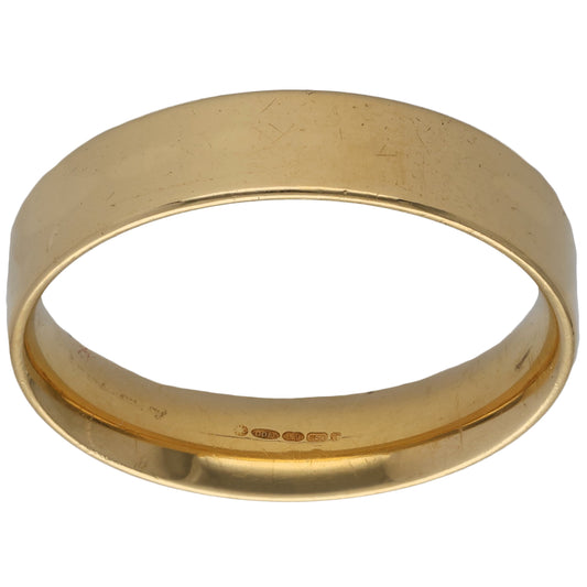 18ct Gold Plain Wedding Ring Size Z+4