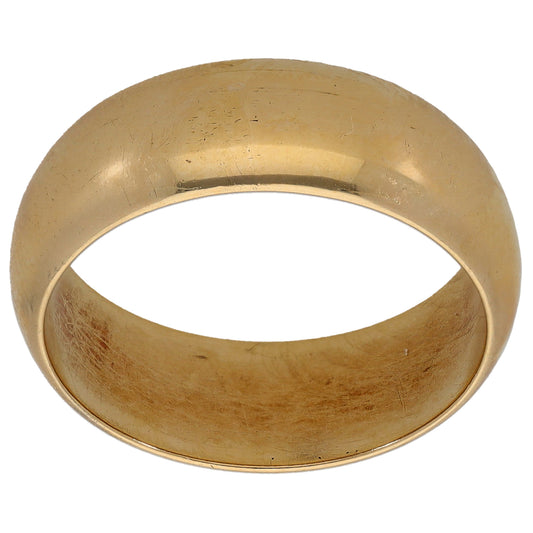 9ct Gold Plain Wedding Ring Size R