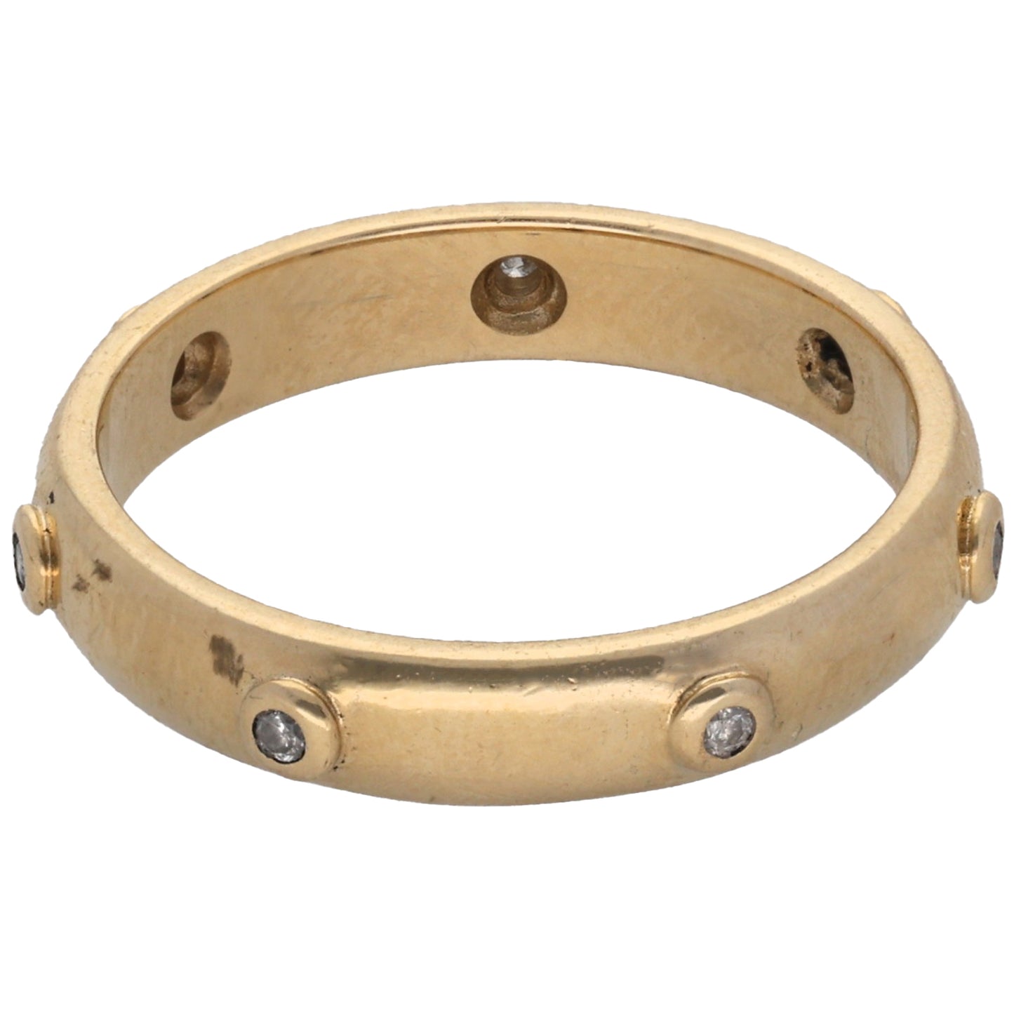 9ct Gold 0.035ct Diamond Eternity Ring Size N