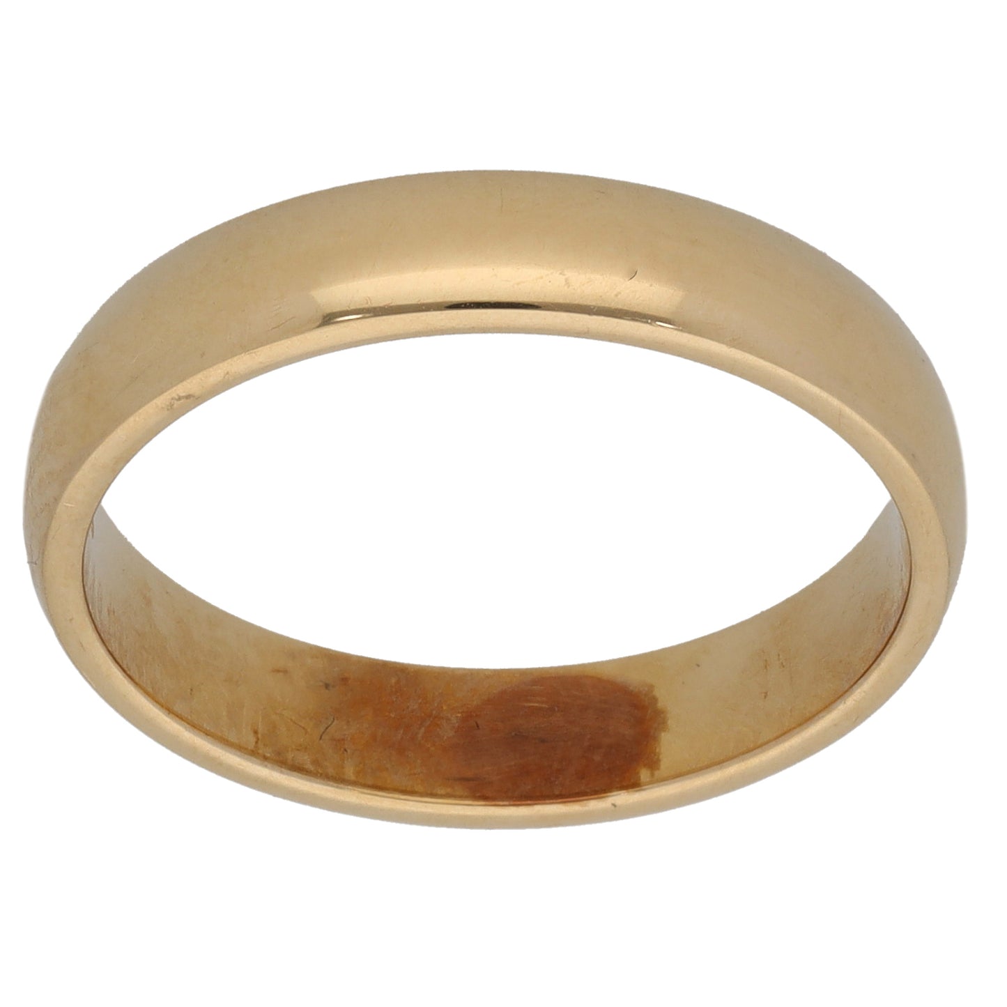 9ct Gold Plain Wedding Ring Size P
