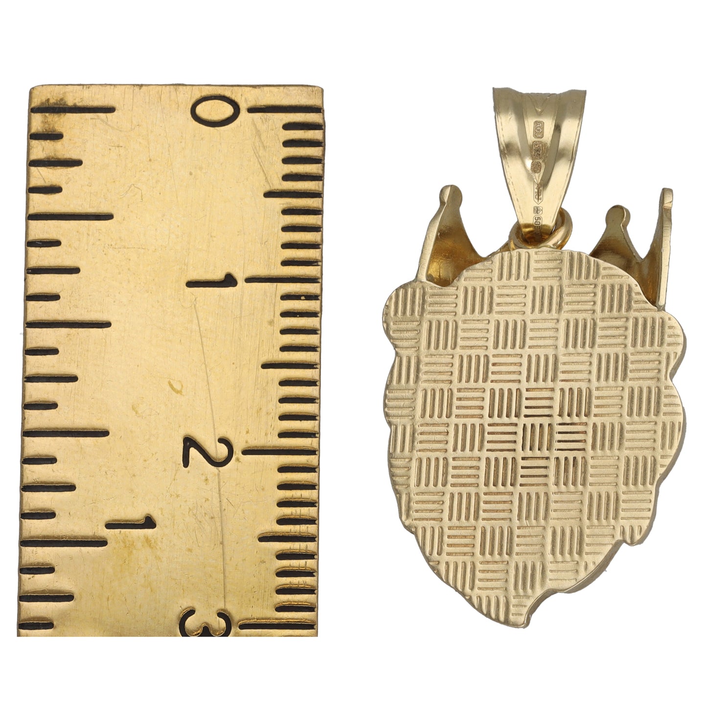 14ct Gold Lion's Head Pendant