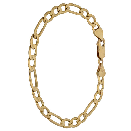 9ct Gold Figaro Bracelet