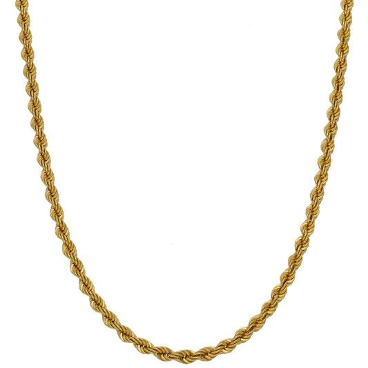 9ct Gold Rope Chain 18"