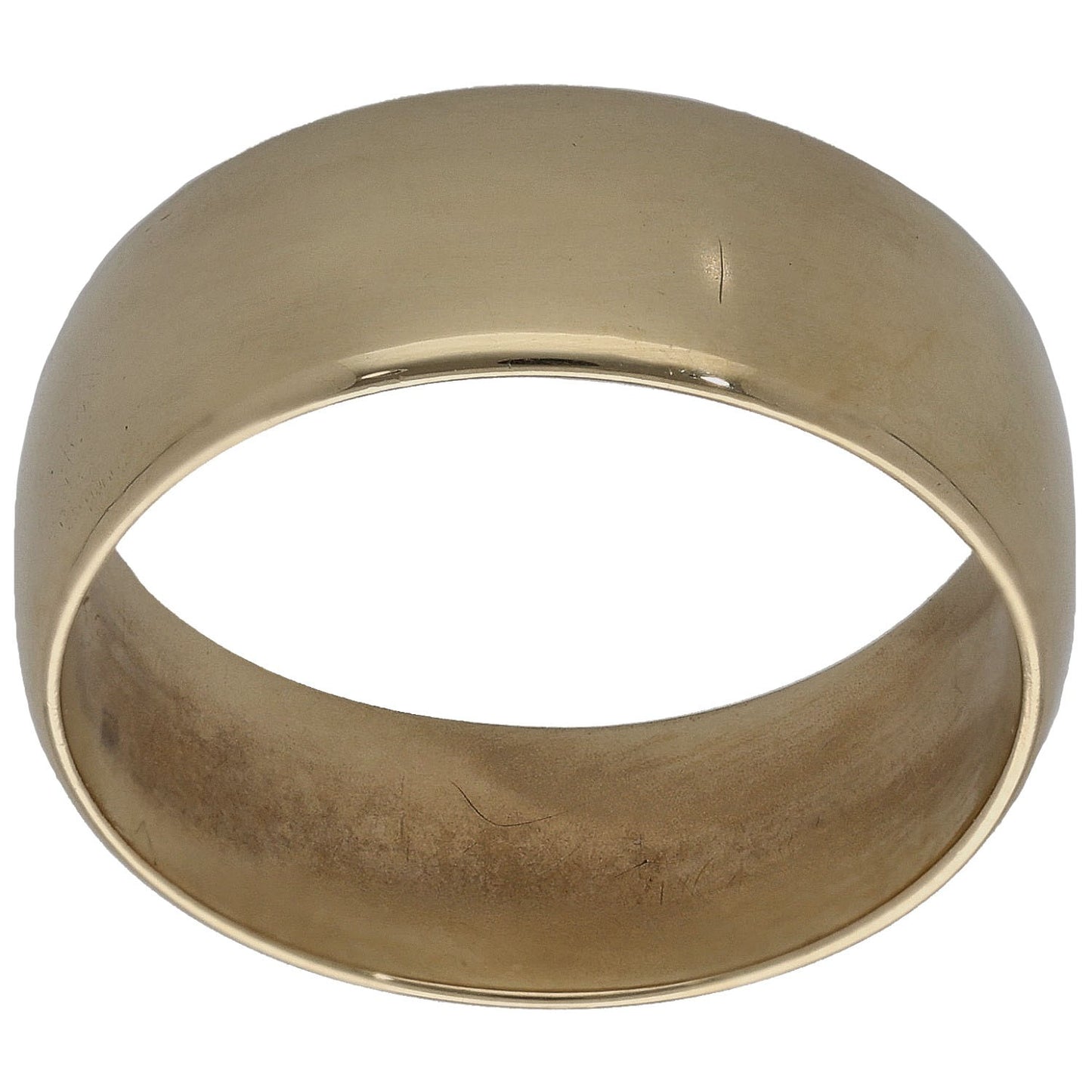 9ct Gold Plain Wedding Ring Size R