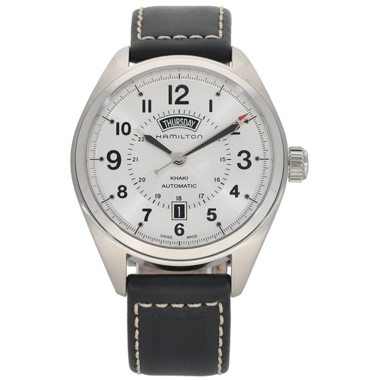 Hamilton Khaki Filed Day-Date H705050 42mm Stainless Steel Watch