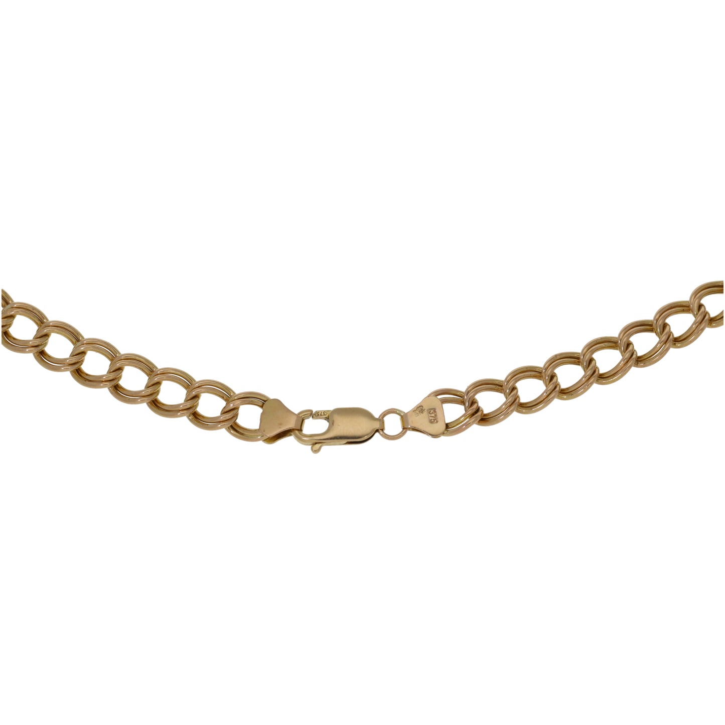 9ct Gold Double Curb Chain 20"