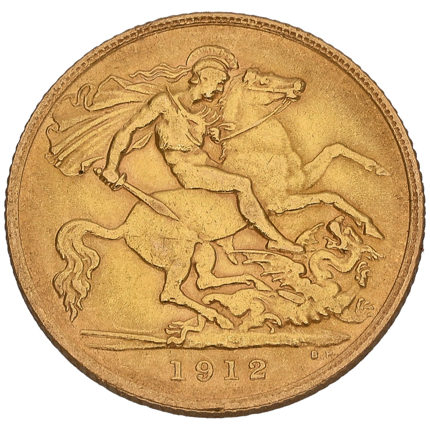 22ct Gold King George V Half Sovereign Coin 1912