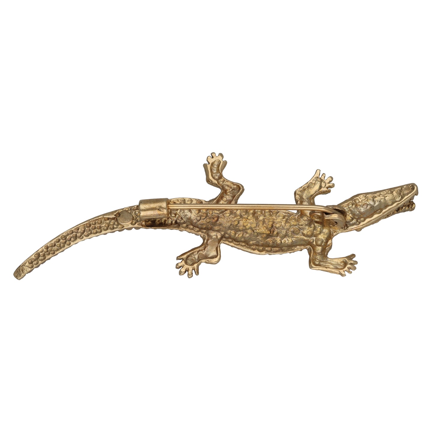 9ct Gold Ruby Crocodile Brooch