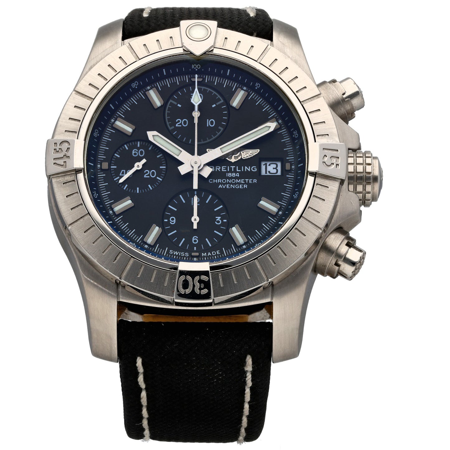 Breitling Avenger Chronograph 43 A13385 43mm Stainless Steel Watch