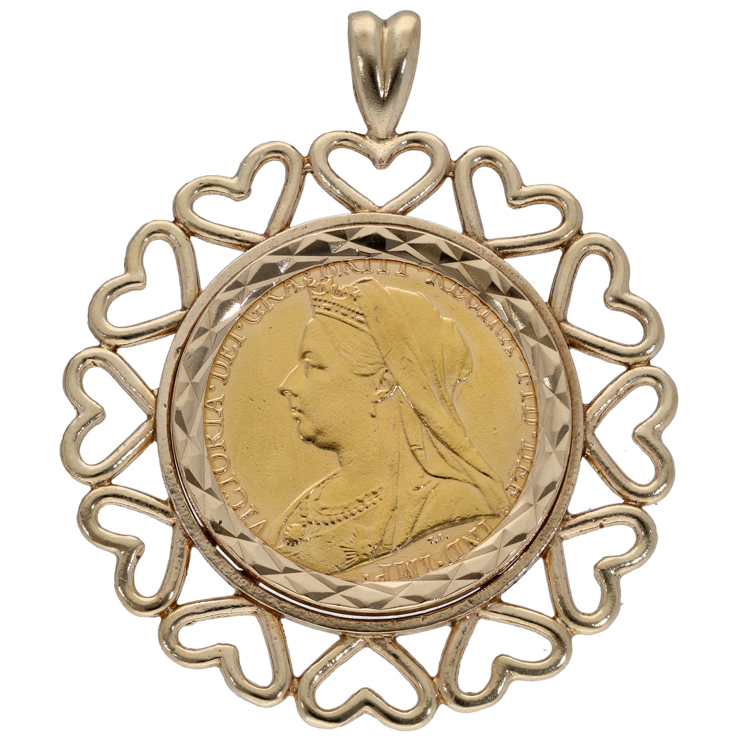 9ct Gold Coin Pendant