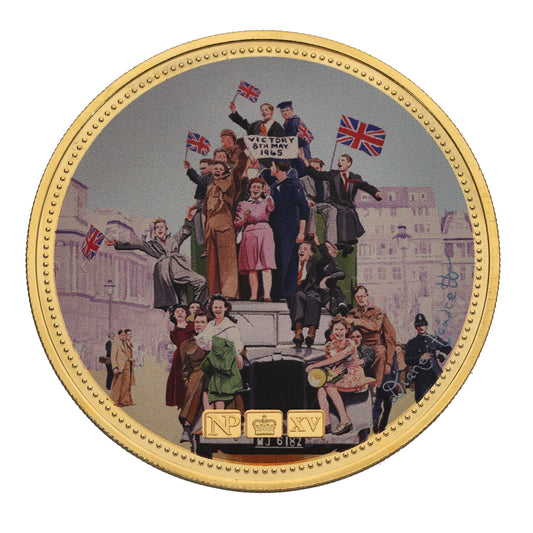 9ct Gold 70th Anniversary Of VE Day Coin