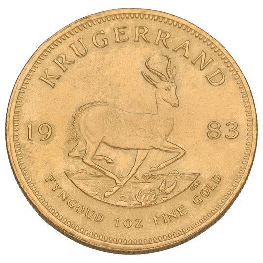 22ct Gold 1 OZ Krugerrand Coin 1983