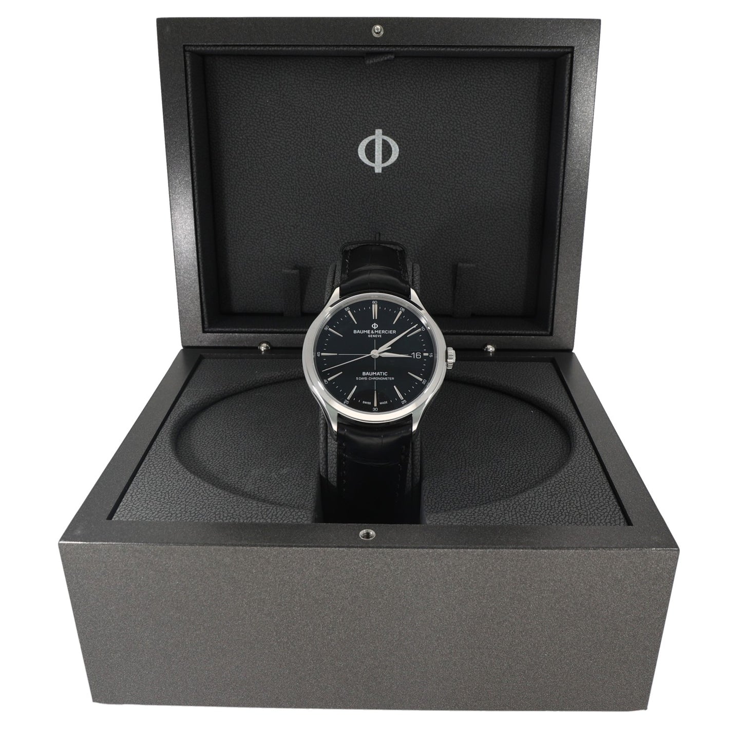 Baume Et Mercier Clifton 65884 40mm Stainless Steel Watch