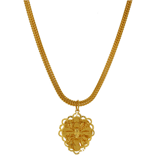22ct Gold Alternative Pendant With Chain