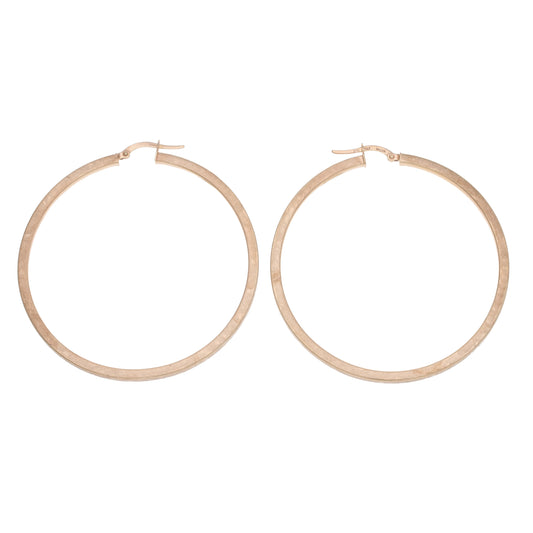 9ct Rose Gold Hoop Earrings