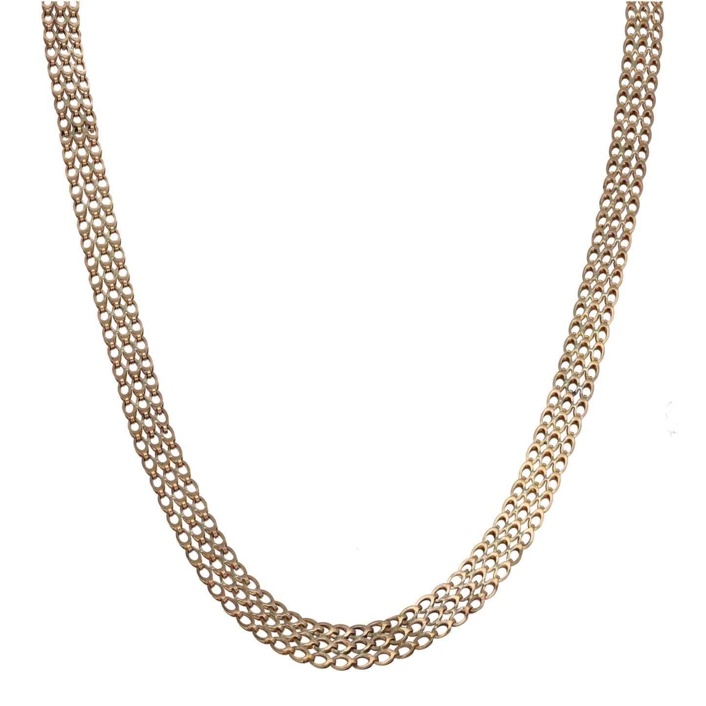 9ct Gold Fancy Necklace 14"