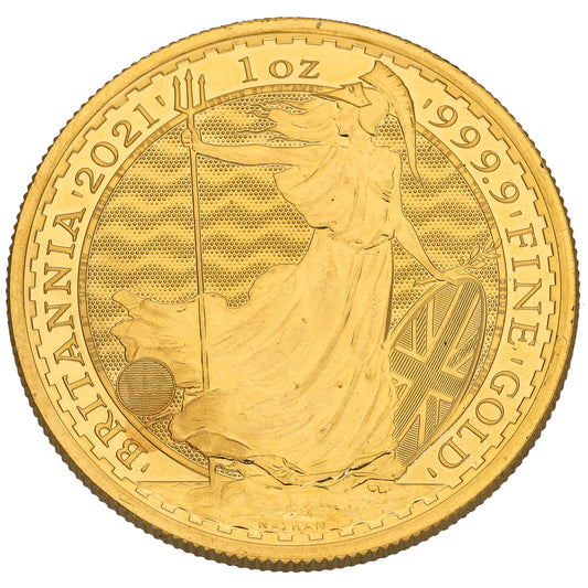 24ct Gold Queen Elizabeth II 1 OZ Britannia Coin 2021