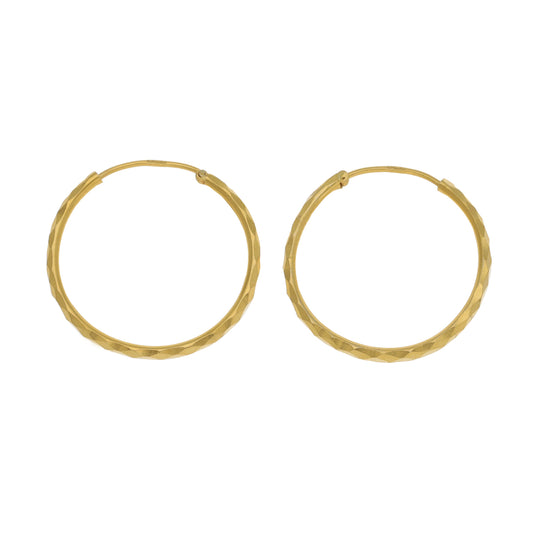 22ct Gold Hoop Earrings