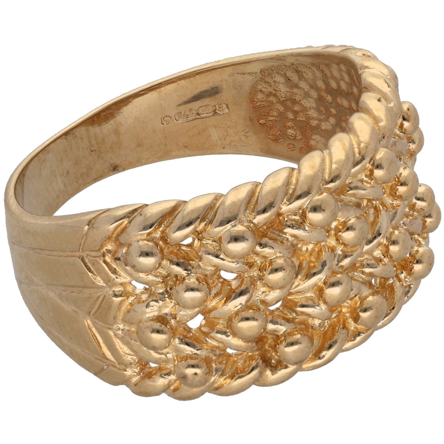 9ct Gold Keeper Ring Size V