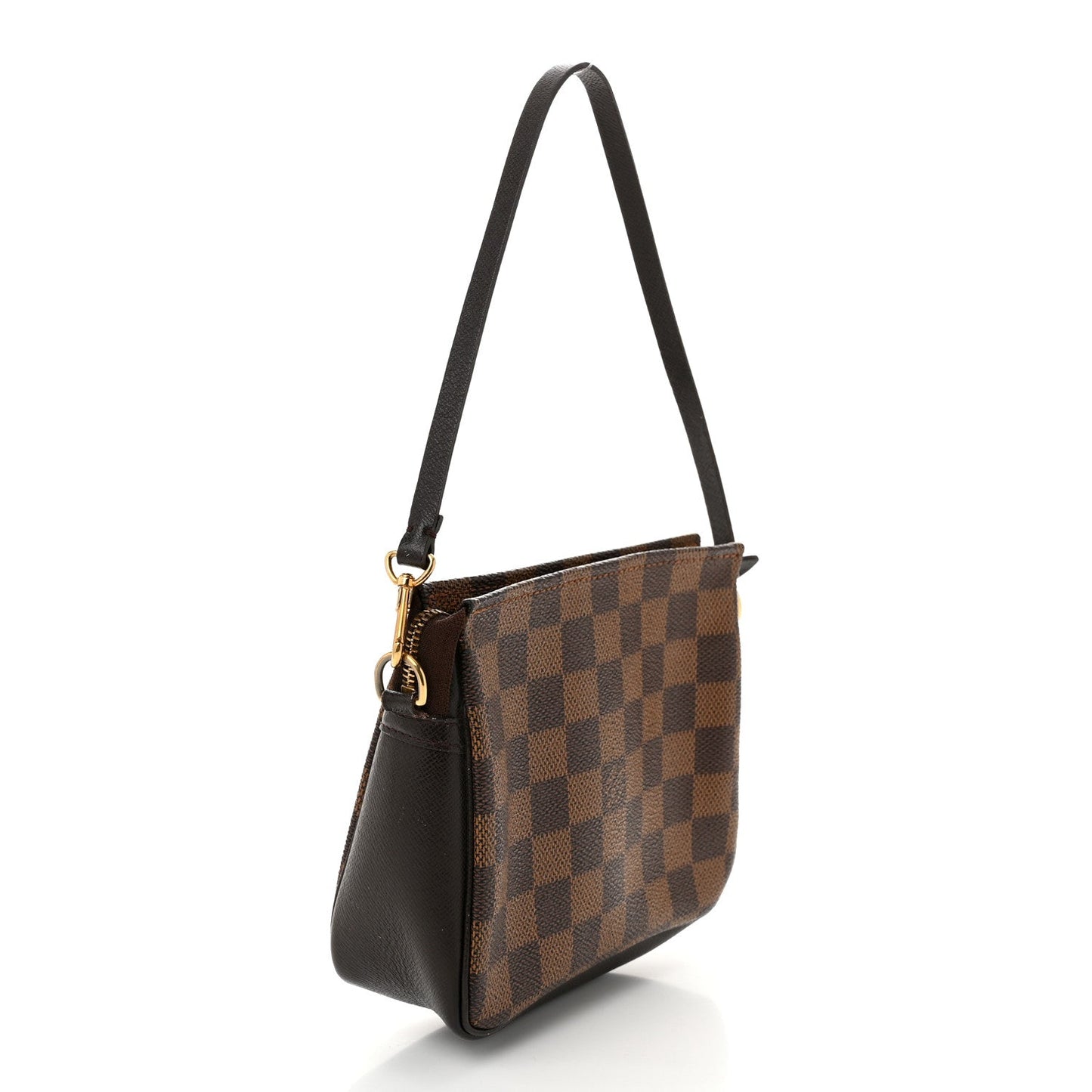 Louis Vuitton Trousse Pochette Makeup Damier Ebene Coated Canvas Bag - Brown
