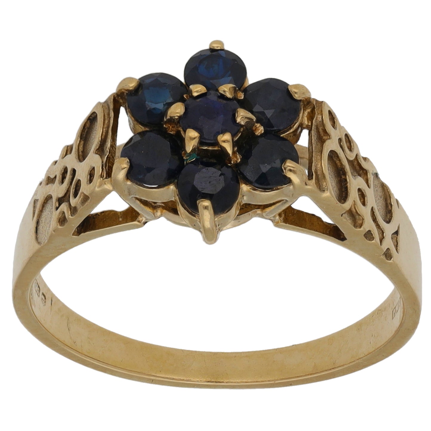 9ct Gold Sapphire Dress/Cocktail Ring Size P