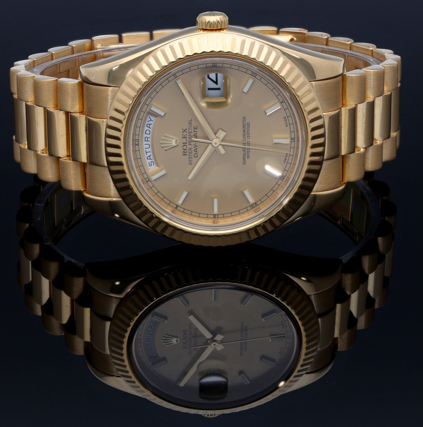 Rolex Day-Date II 218238 41mm Gold Watch
