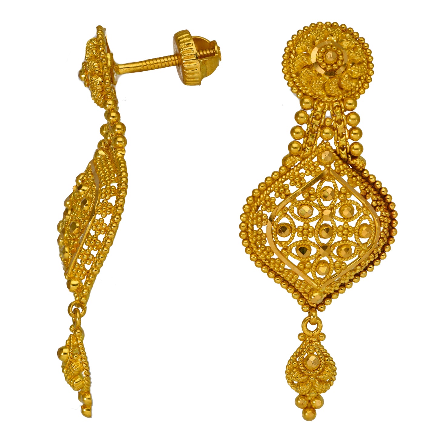 22ct Gold Dress/Cocktail Earrings