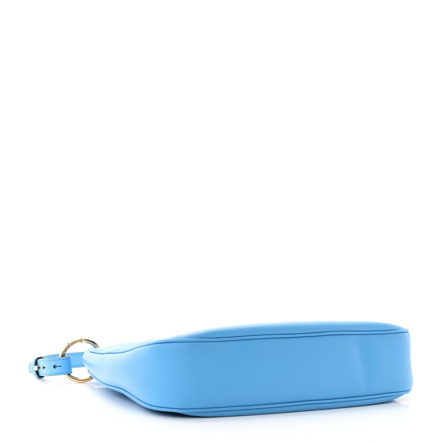 Versace La Medusa Hobo Calfskin Leather Bag - Blue