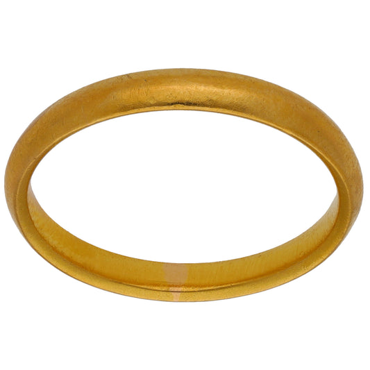 22ct Gold Plain Wedding Ring Size T