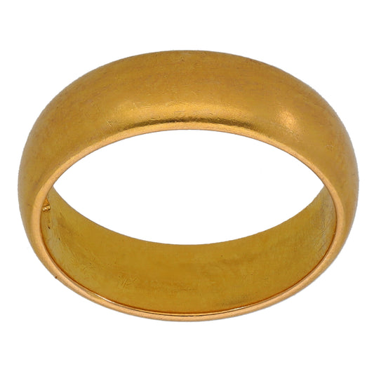 22ct Gold Plain Wedding Ring Size M