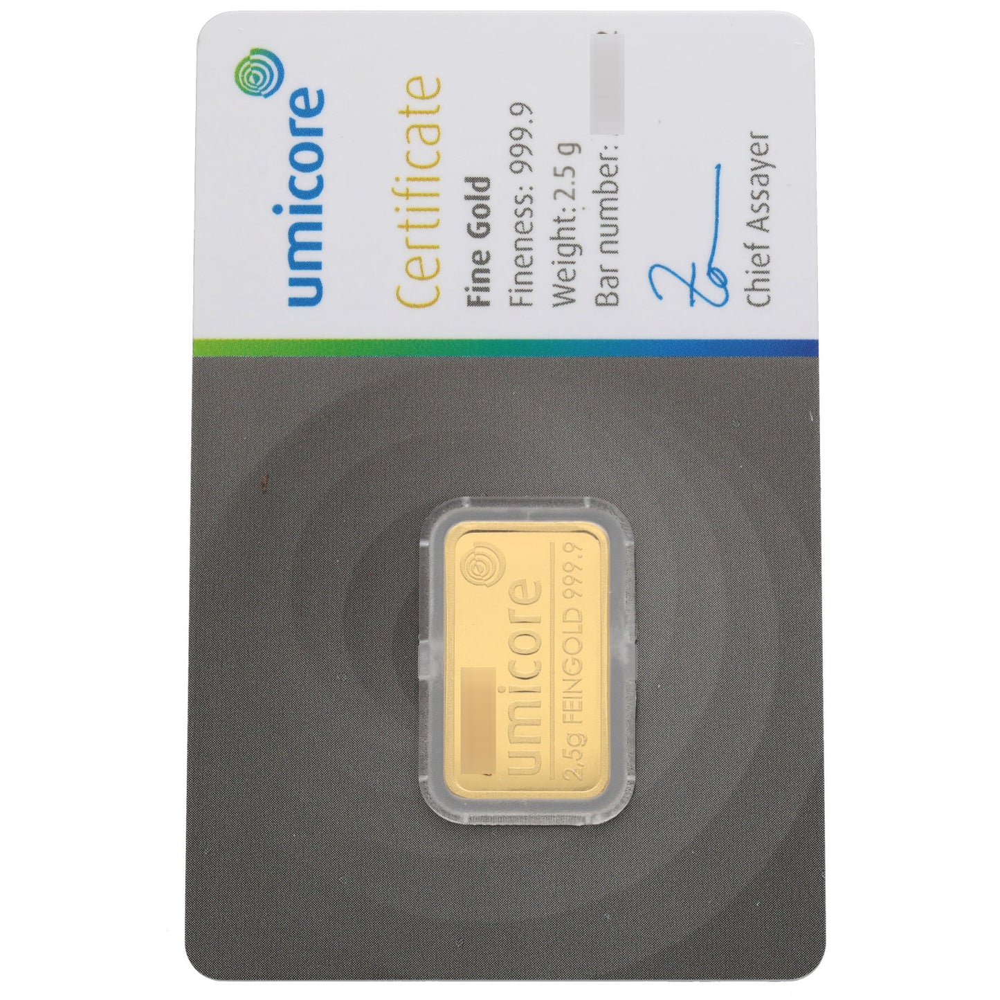 24ct 2.5g Gold Bar