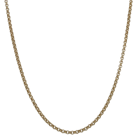 9ct Gold Belcher Chain 18"