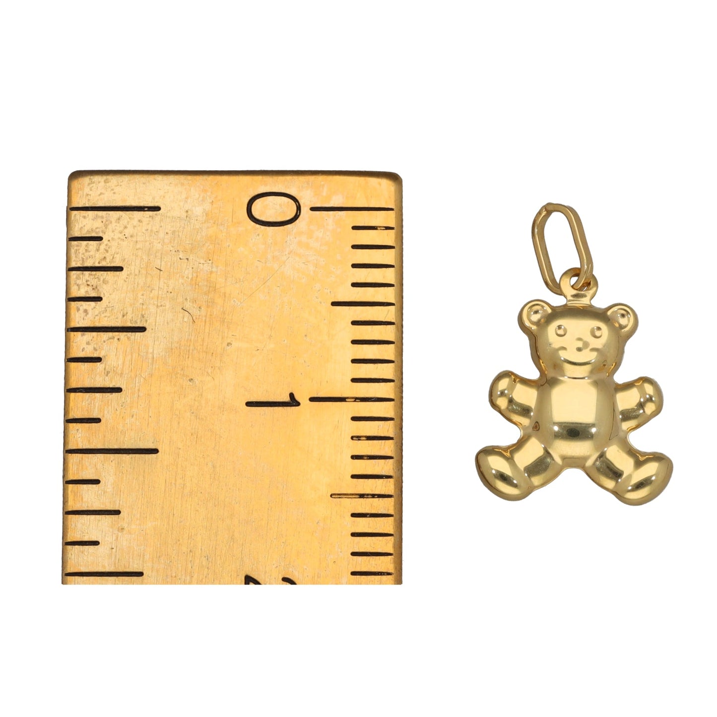 9ct Gold Hollow Bear Pendant