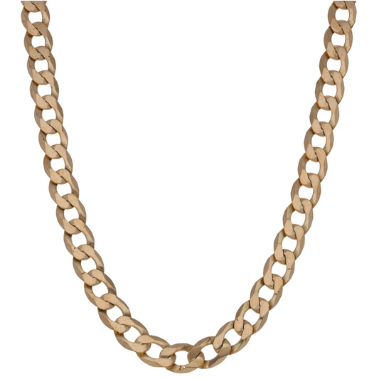 9ct Gold Curb Chain 20"