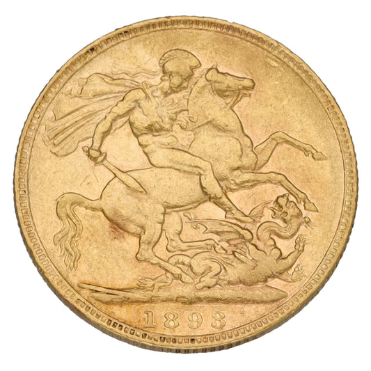 22ct Gold Queen Victoria Full Sovereign Coin 1898