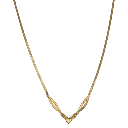 9ct Gold Fancy Necklace 16"