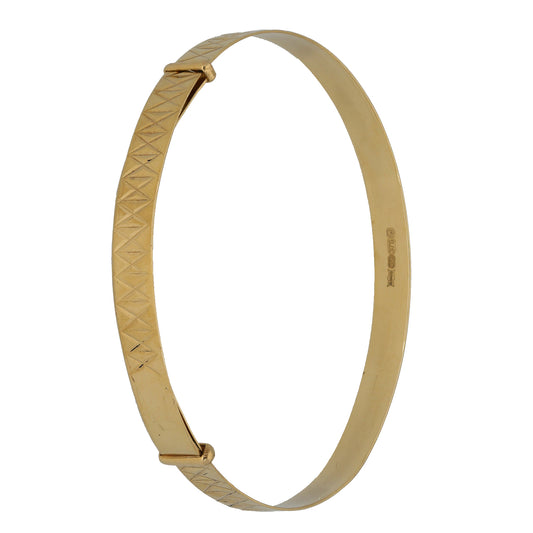 9ct Gold Expanding Bangle