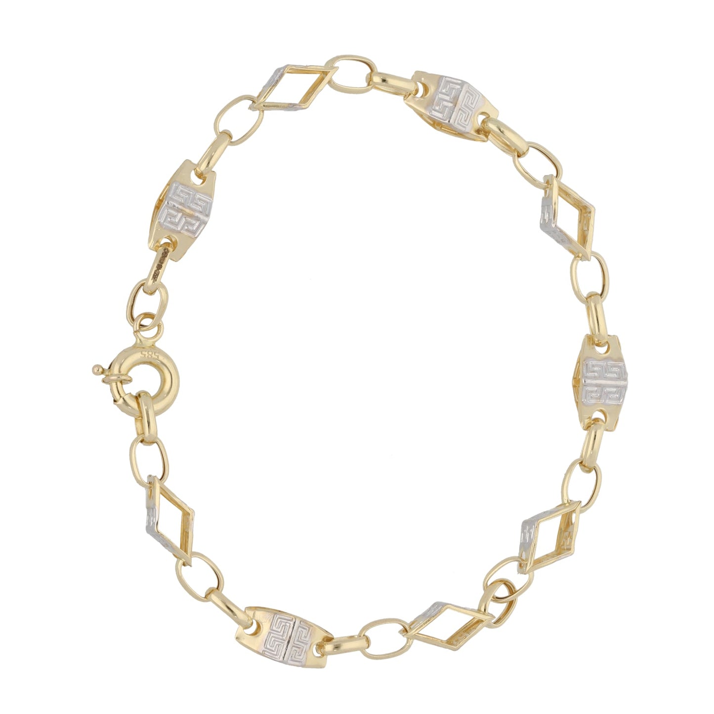 14ct Bicolour Gold Fancy Bracelet