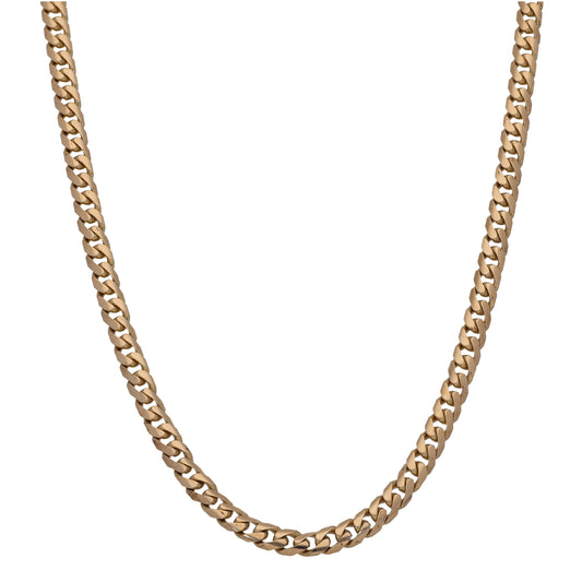 9ct Gold Curb Chain 18"