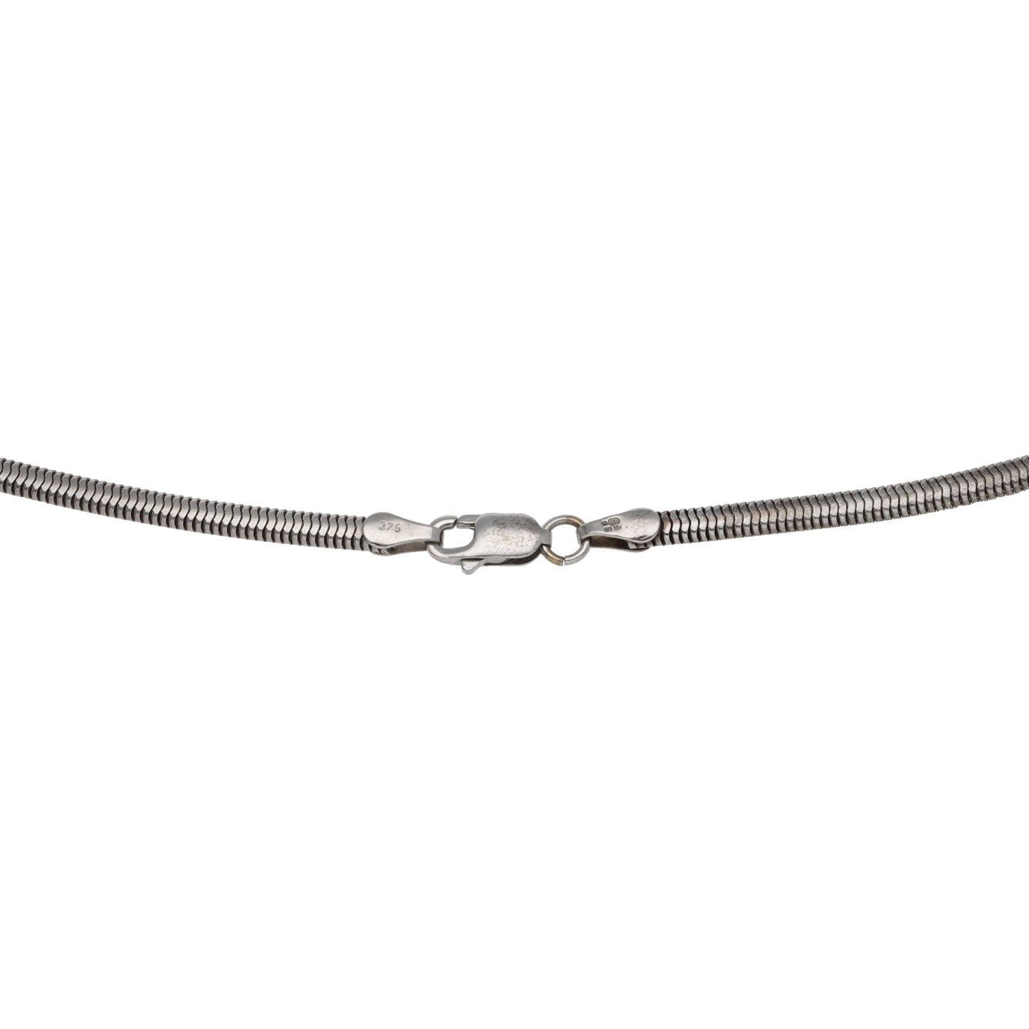 9ct White Gold Snake Chain 15"